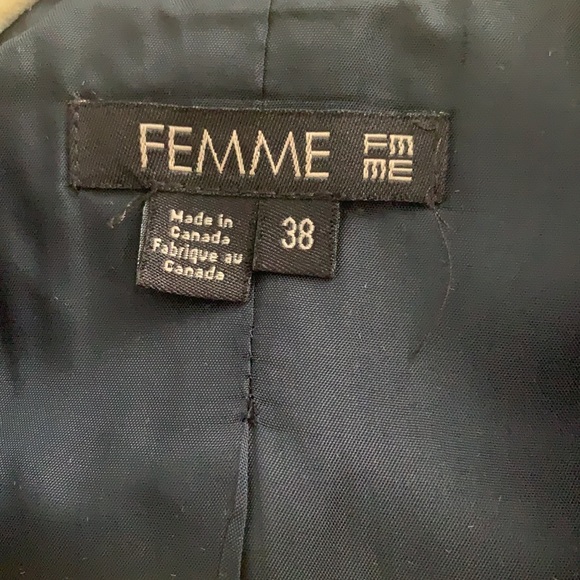 Navy Blue Blazer Size 38 - Femme Carriere - Picture 2 of 7